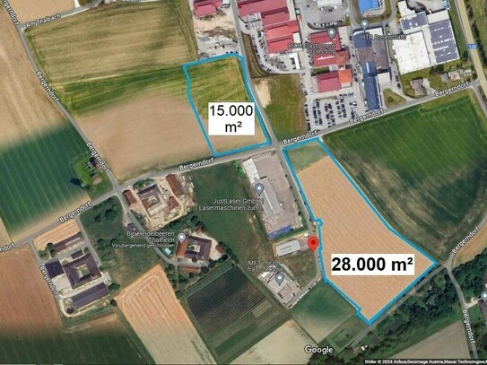 Betriebsbaugrund im Gewerbepark Thalbach Thalheim bei Wels möglich.B Widmung bis zu 45.000m2 verfügbar.