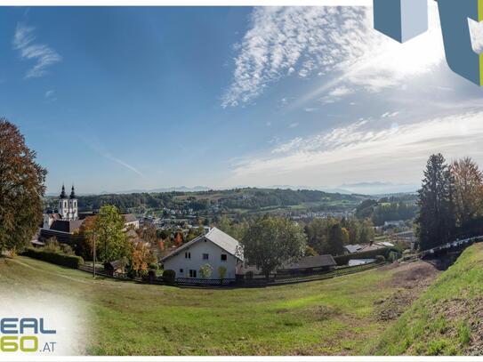 Schönes Grundstück mit wunderbarem Blick ins Alpenvorland!