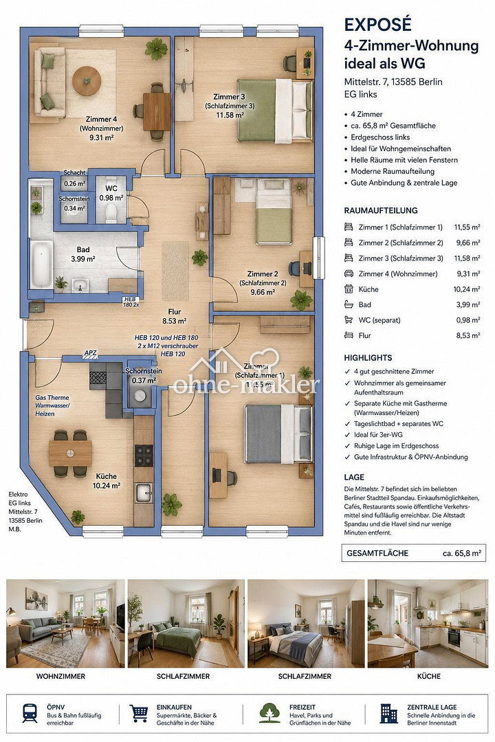Mitarbeiterwohnung - Photo 1