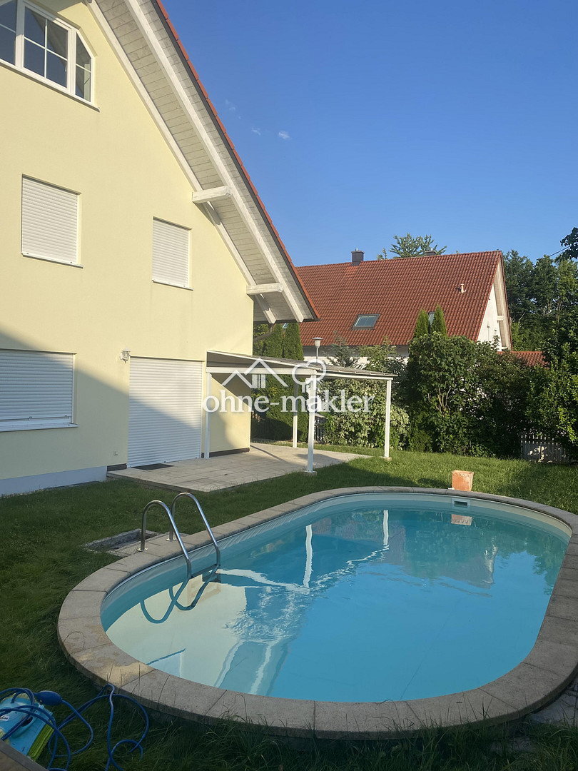                                                               Ab 01.06 / 01.07.26 Traum DHH + Home Office + Schwimmbad + Doppelgarage, UVM                                                       in Eching (Landshut)