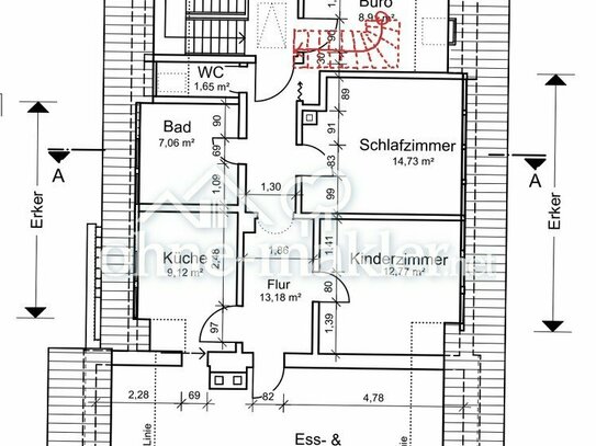 4-Zimmer- Wohnung mit Balkon ab 15.07.2024 / 01.08.2024 zu vermieten