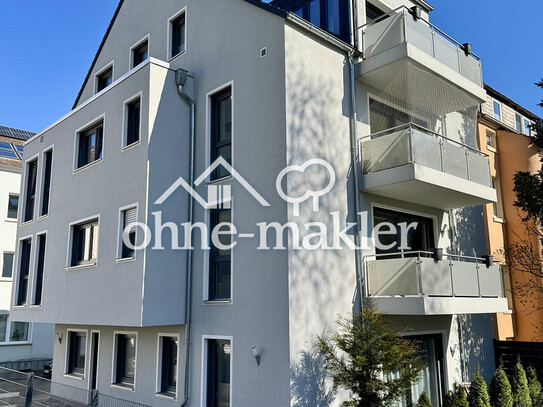 Zentrumsnahe Erdgeschosswohnung mit 2,5 Zimmern und Blick ins Grüne! (KfW55)