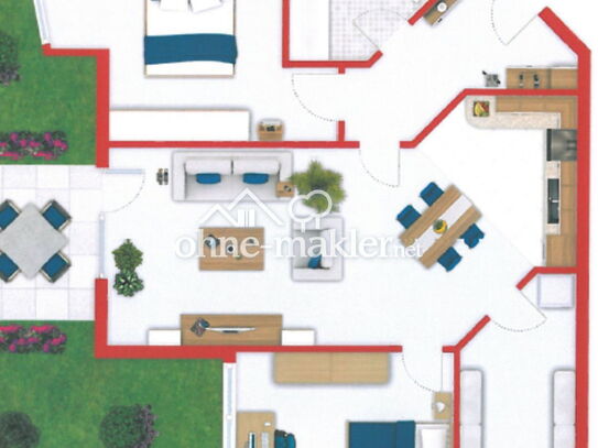 Schöne und moderne Wohnung im Herzen von Schloß Neuhaus zu Vermieten