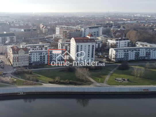 Modernisierte bezugsfertige Wohnung mit Blick auf Elbe, Stadtpark und Dom