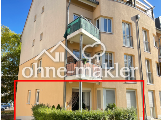 neue & moderne 2-Raumwohnung mit EBK, Terrasse im Grünen