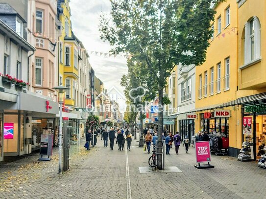 Ladenlokal, 1A-Lage Mittelstraße 78, Neuwied, 190+60 qm, Stufenfrei, 8 m Fensterfront