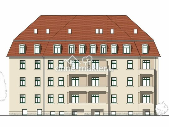 *NEU Renoviert * Exklusive Maisonette 3,5-Raum Wohnung * Provisionsfrei Eigennutzer * Blick zur Elbe