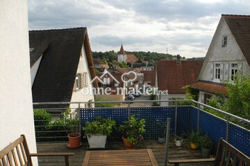 Blick vom Balkon