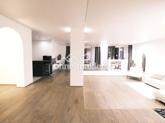 *OHNE PROVISION* Modernisierte, charmante 3,5-Zi.-Wohnung inkl. 150m² Wohnfl., Garage, Terrasse, EBK