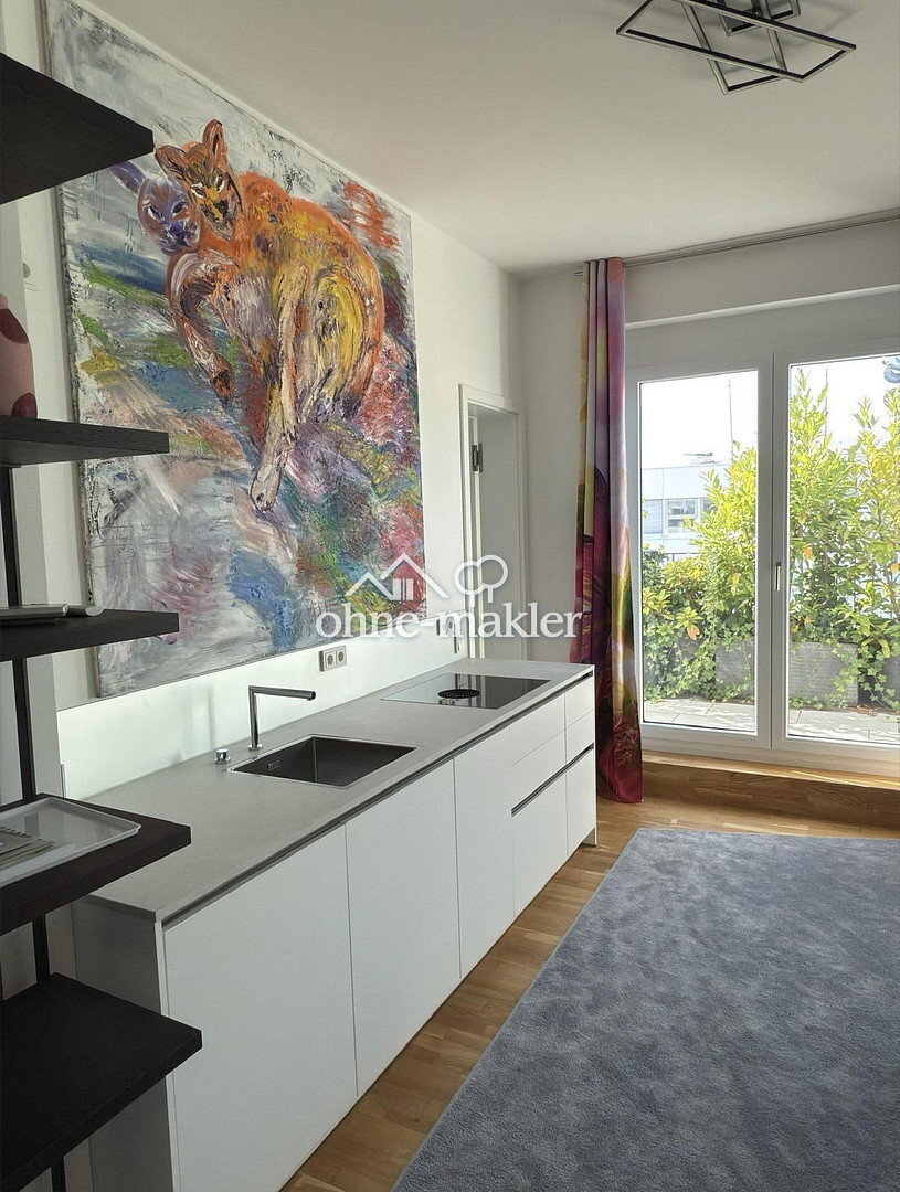 Penthouse-Designstudio mit Balkon & Aufzug – Neubau 2022 – Möbliert – 1.590 € warm - Photo 1
