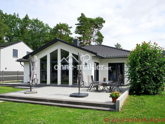 Einzigartiger Bungalow m. Kathedraldach in Traumlage Bestensee, See und Wald zu Fuß erreichbar