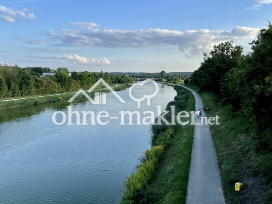 Wohnen direkt am Kanal, Erholung pur! 2 Zi. Whg+ Balkon + EBK + Stellplatz