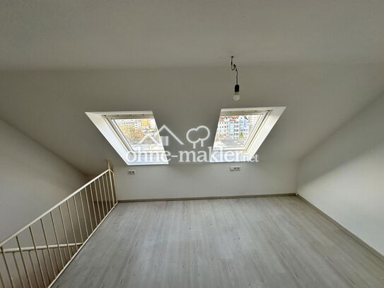 Lichtdurchflutete 2-Zimmer-Maisonette Wohnung (37qm) im Herzen Fürths