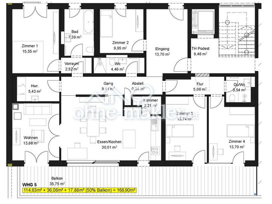 169 m2 Neubauwohnung KN-Paradies