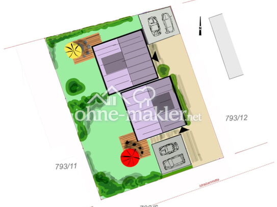 Bauprojekt Starnberg: Wunderschönes Grundstück für zwei Villenhälften/ Mehrgenerationenhaus