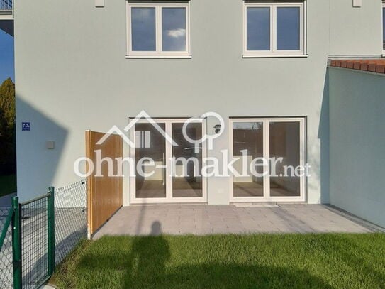 Maisonette-Wohnung mit Garten in Südausrichtung, Keller und Garage in zentraler Lage Kfw55 EE Neubau