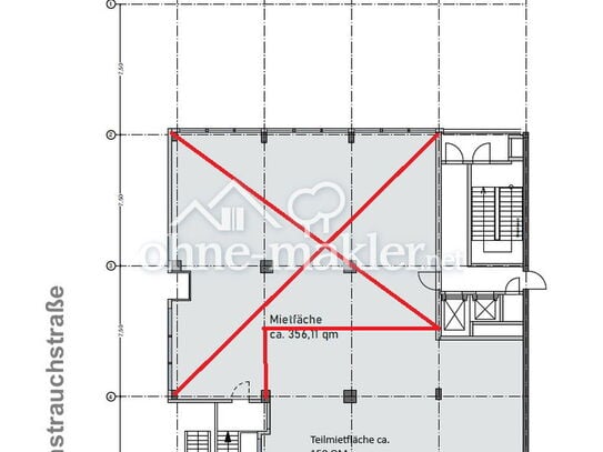 Praxis & Büroflächen mit 54qm, 74qm, 150qm und 220 qm Oswaldstr. & Friedrich-Ebertstr.