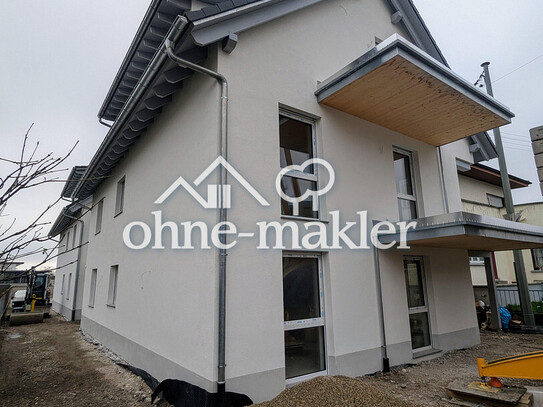 Stilvolle 3-Zimmer Holzhaus-Neubauwohnung mit Balkon in Ichenheim, Neuried