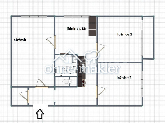 Pronájem bytu 3+1 72 m²