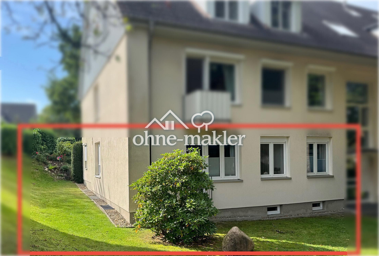 Einzigartige 4-Zimmer-Wohnung mit Garten, Terrasse, Garage und Keller