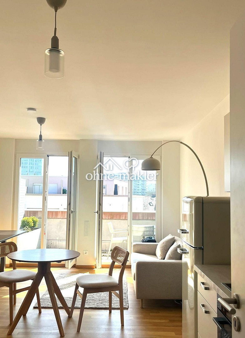                                                               Stadtgrenze M&uuml;nchen: Modernes Design-Apartment (1-Zi-Wohnung, 38,6 qm) mit Dach&hellip;                                                       in Haar (München)