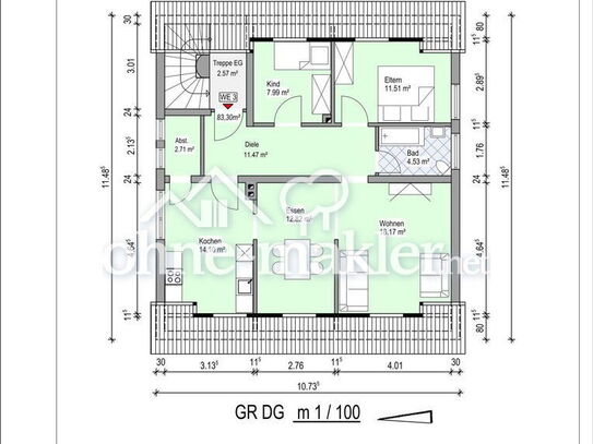 Zentrale 3-Zimmer Wohnung in Bendorf