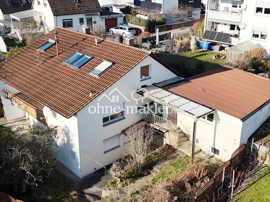 *OHNE PROVISION* Charmantes EFH inkl. ELW, 185m² Wohnfl., Doppelgarage, Balkon, Terrasse, Garten