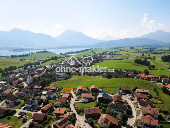 Allgäu, Rieden am Forggensee - Logenplatz, ruhige Toplage - herrlicher Bergpanoramablick