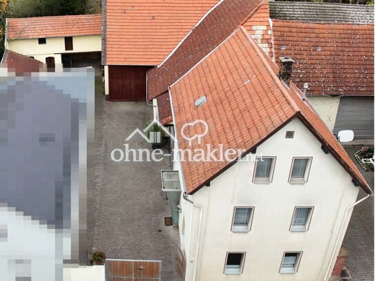 Einfamilienhaus mit Scheune + unbebautem Grundstück (Garten) ohne Makler