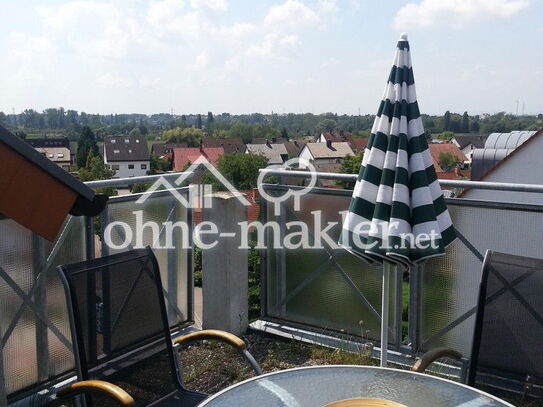 Voll möblierte Wohnung mit grosser Dachterrasse