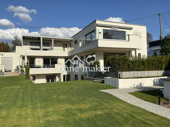 Rheinblick, Luxuswohnung Haus in Haus, Neubau, Wärmepumpe, Küche, energieeffizient