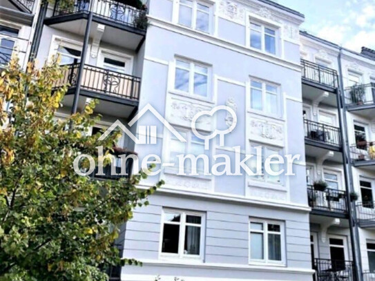 Reserviert! Heller Jugendstil-Altbau mit sonnigen Balkon in Top-Lage von Eimsbüttel