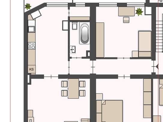 frisch sanierte Wohnung im Herzen von Düsseldorf Eller