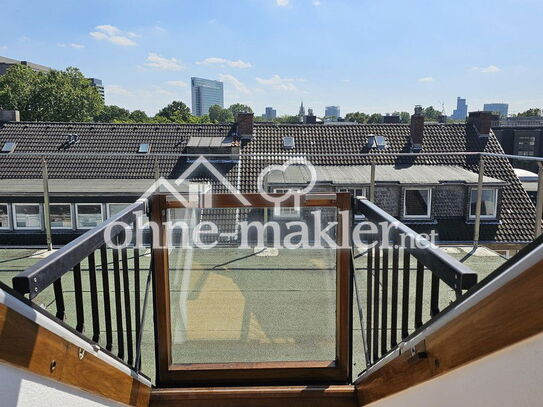 Hofgarten Arnoldstr. Appartment Blick über Düsseldorf 6.-OG