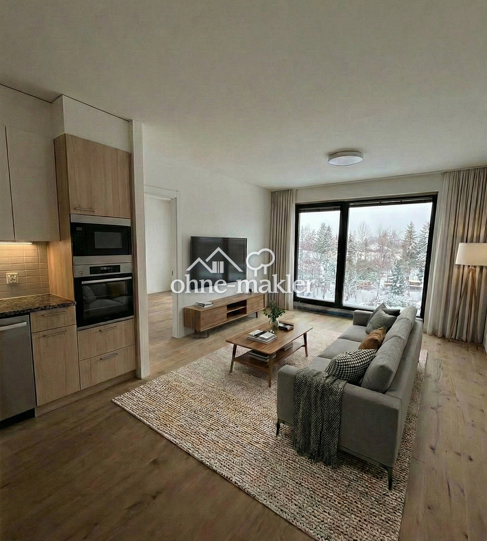 Erstbezug an der Dahme – 2-Zimmer-Neubau mit Wasserblick, Parkett und Fußbodenheizung (2) - Foto 1