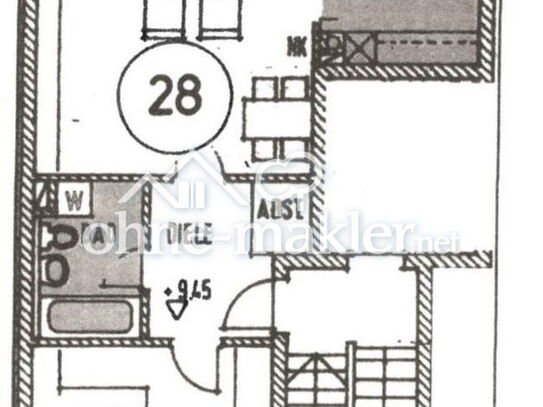 Moderne, zentrale 2- Zimmerwohnung