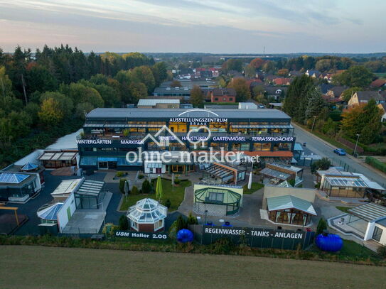 Gehobene Ausstellungsfläche im Haus & Garten Zentrum