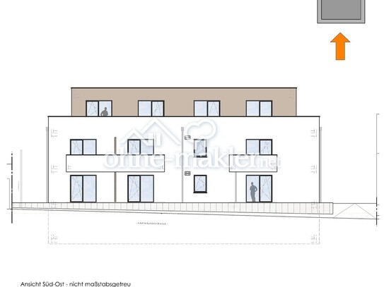 Erstbezug 2-Zimmer-Wohnung mit moderner Ausstattung und Terrasse - WE1