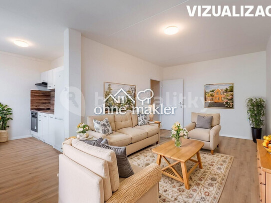 Pronájem bytu 1+kk 42 m²