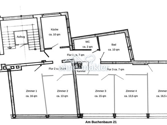 Helle WG-Wohnung mit Weitblick in zentraler Lage