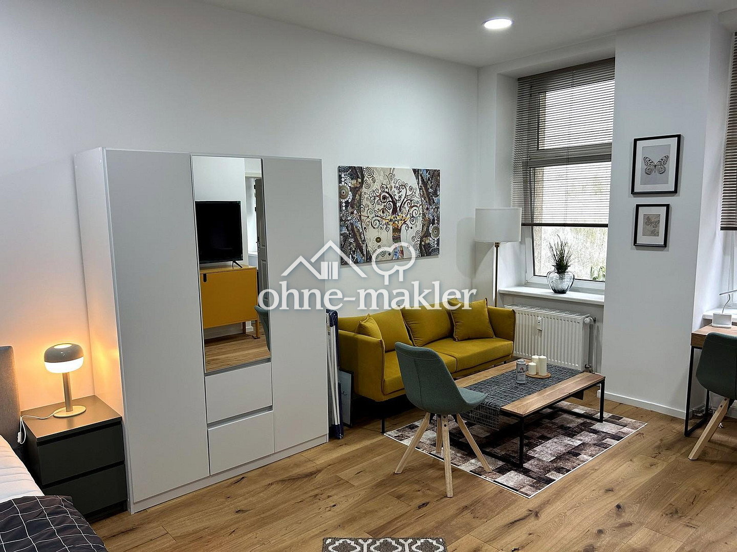 Wohnen auf Zeit am Boxhagener Platz – vollmöbliertes, saniertes 1-Zimmer-Altbau-Atelier ab 01.10.26 - Foto 1