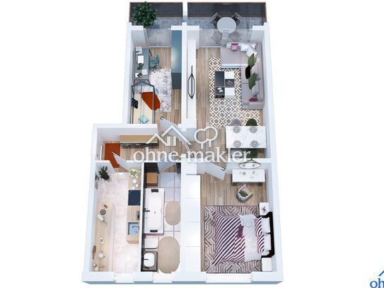 NB10R3 Elterlein/Traum Erzgebirgsblick/TOP renovierte sonnige 3-Zi-Neubau/Balkon/Bad Fenster/Kamin