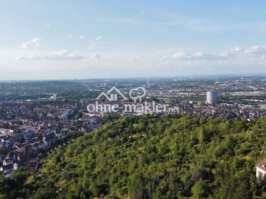 Bauplatz - unverb. Aussicht über Stuttgart - Stadtrandlage nah am Wald