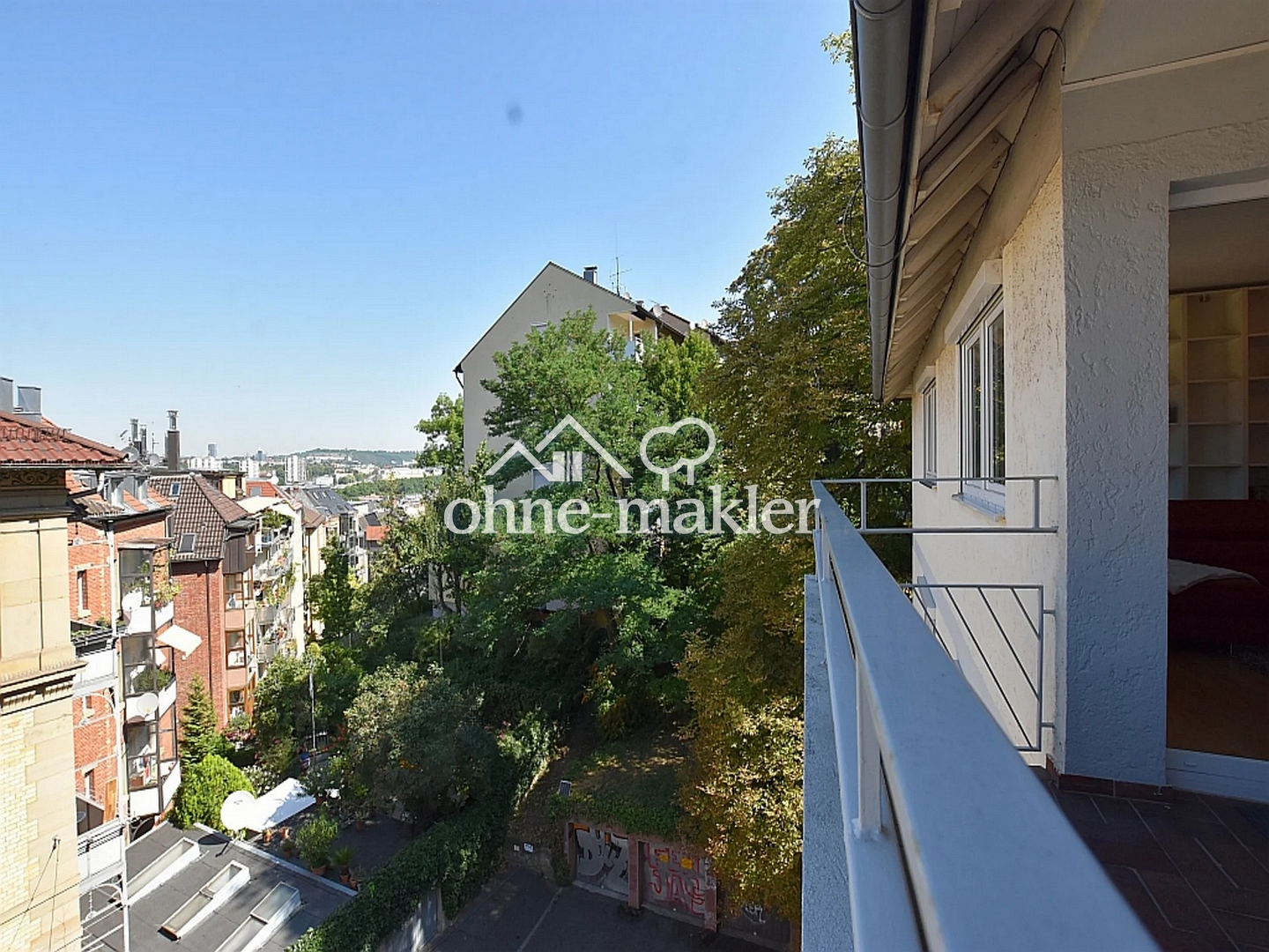 2-Zimmer-Wohnung im 5. OG mit Aufzug und Balkon – Stuttgart-Kernerviertel (54 m²)