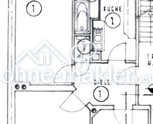 Zentralgelegene energieeffiziente 3 Zi Altbauwohnung (Erdgeschoss) in Mainnähe