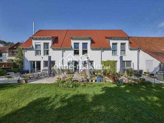 Neubau 2022 --- Schönes Reihenhaus mit Garten, KfW 55, Pellets und Solarthermie als Heizsystem