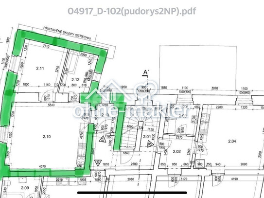 Pronájem bytu 2+kk 57 m²