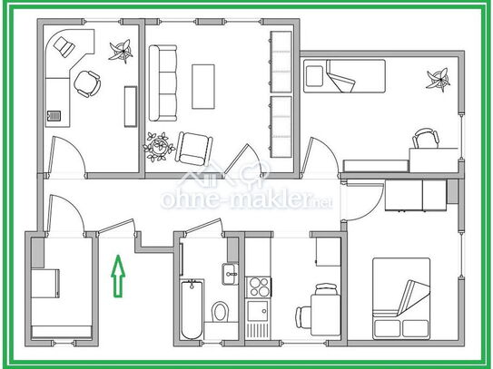 Freundliche 3,5-4-Zi.-Wohnung in Delmenhorst