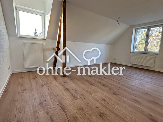 Schöne Dachgeschosswohnung - saniert - zentrale Lage in Röhrsdorf