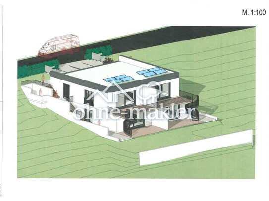 Moderne Stadtvilla in Düsseld.-Unterbach – KfW40, 720 qm Grundstück, 260qm Wfl